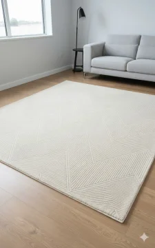 سجاد التصاميم الهندسية والملمس العصري / Beige